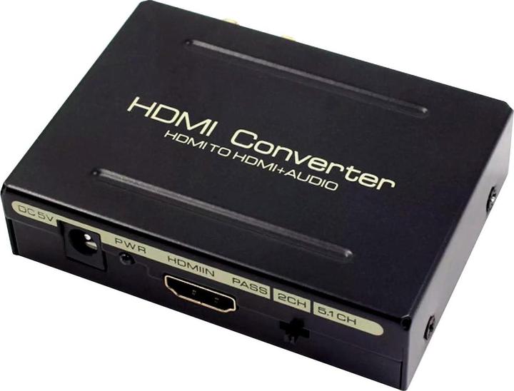 Actual product image JTI Audio splitter, HDMI to HDMI + SPDIF + RCA - USB