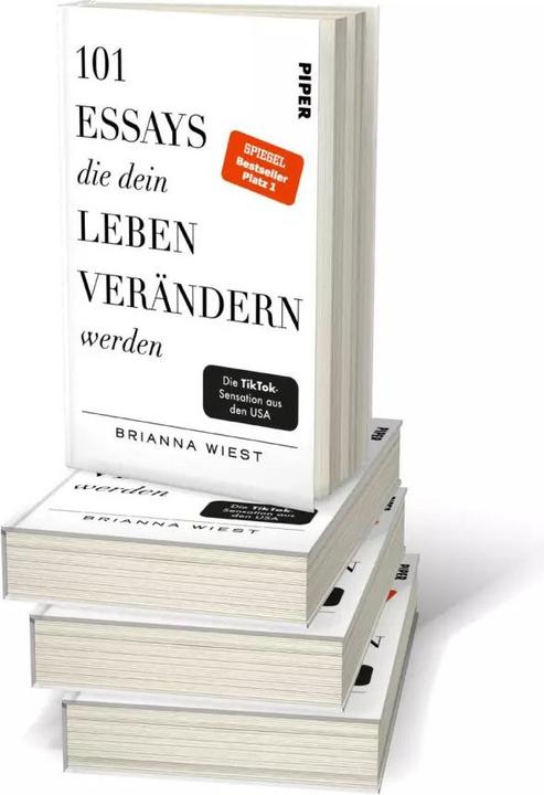 Actual product image 101 Essays, die dein Leben verändern werden (German, Brianna Wiest, 2022)