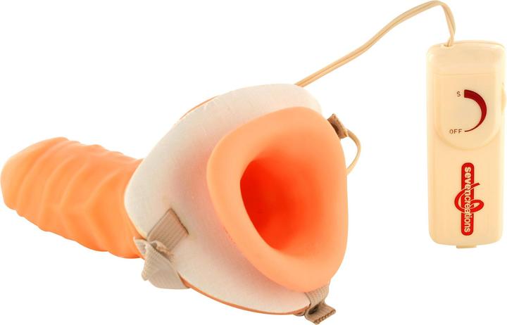 Produktbild Seven Creations Strap-on Vibrerende Holle Penisverlenger
