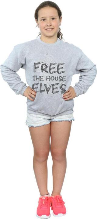 Actual product image Girls Dobby Free The House Elves Sweatshirt (128)