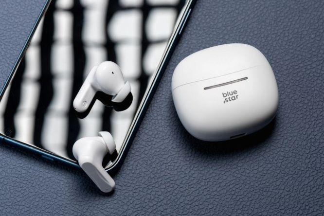 Immagine prodotto Wired headphones Blue Star BLUE STAR wireless earphones bluetooth TWS BK44 white (Senza fili)