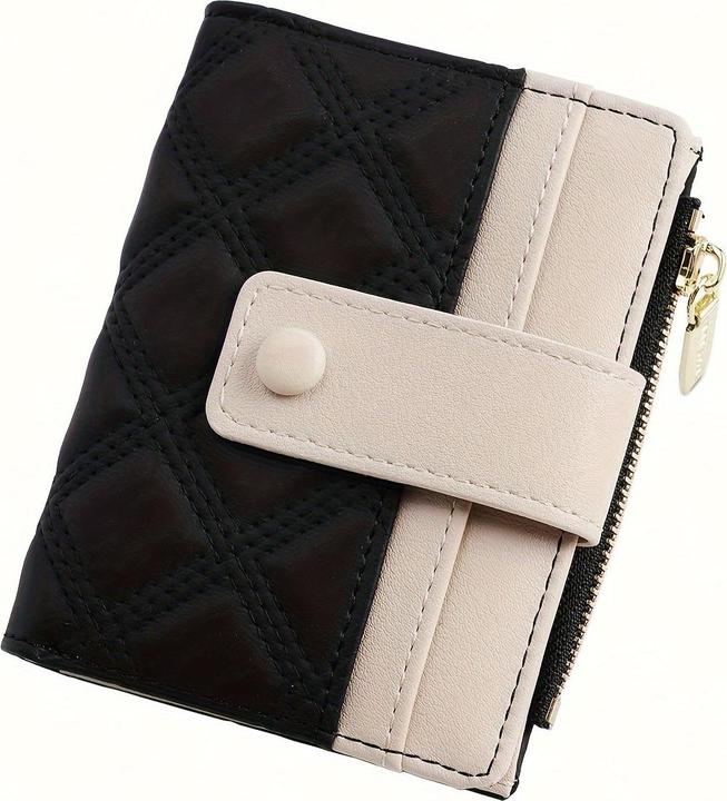 Actual product image Only-Bags.Store Neue gesteppte Brieftasche mit Reissverschlusstasche und Schnallenverschluss, perfekt für Geschenke