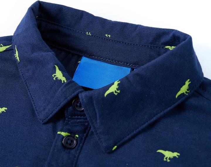 Immagine prodotto VidaXL Camicia da bambino blu navy 116,Materiale: 100 % cotone,Colore (116)