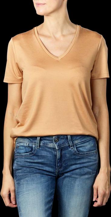 Actual product image Maison Scotch Regular Fit V-Neck T-Shirt fudge (S)