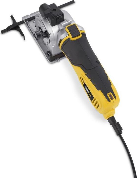 Produktbild Powerplus POWX1365MB Kreissäge - 600W - 89mm - Inkl. Laser, Absaugung, 3 Kreissägeblätter und Gehrungslade
