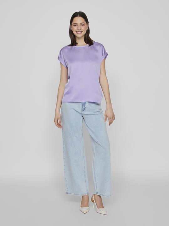 Actual product image Vila Round neckline top with short sleeves (34)