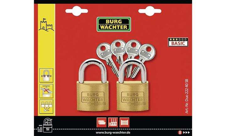 Actual product image Burg Wächter Cylinder lock QUADRO 222 30 GL SB