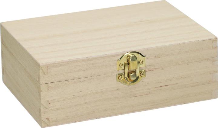Actual product image Playwood Wooden card box with flap lid