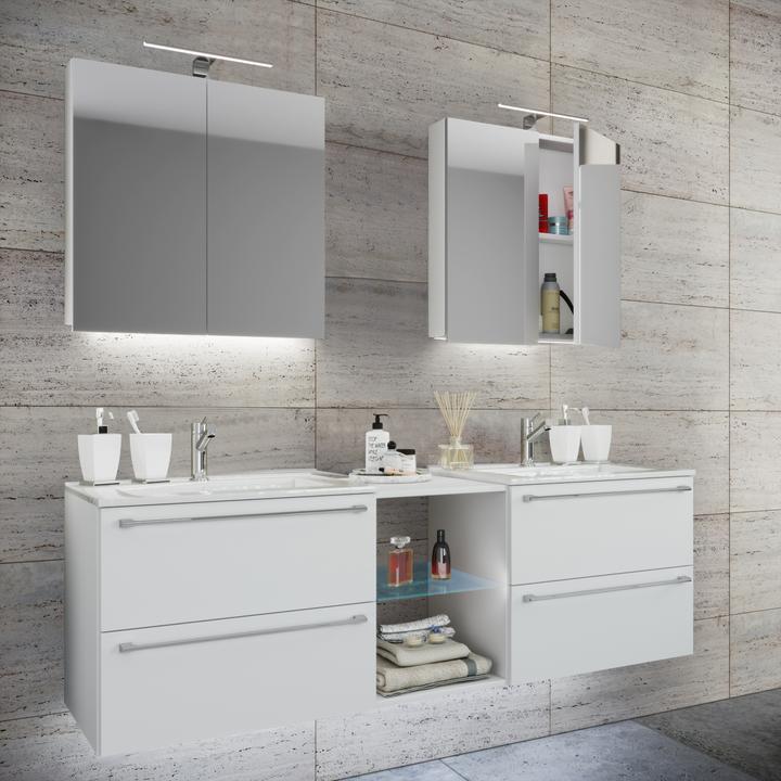 Actual product image VCM 3-piece double wash place washbasin Badinos XXL