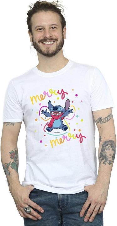 Produktbild Disney Lilo & Stitch Merry Rainbow TShirt (4XL)