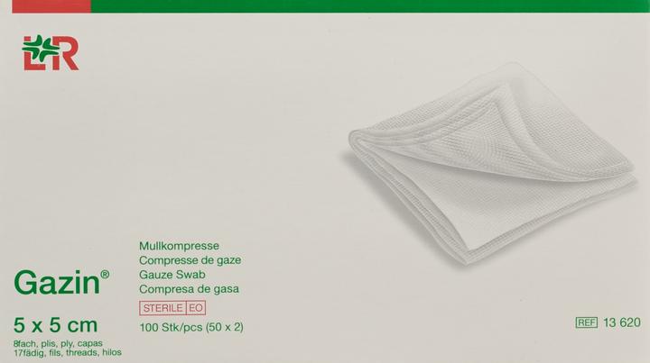 Produktbild Gazin Mullkompresse 5x5cm 8fach steril