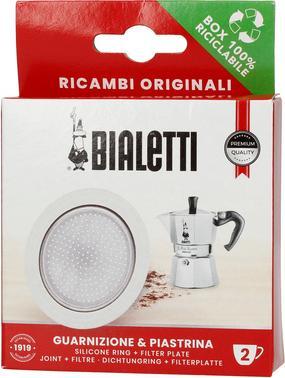 Actual product image Bialetti Sealing ring & filter plate for New Moka Induction, 2 cups