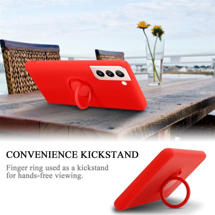 Productafbeelding Cadorabo TPU Vloeibare Ring Silicone Hoesje (Samsung Galaxy S21 5G)