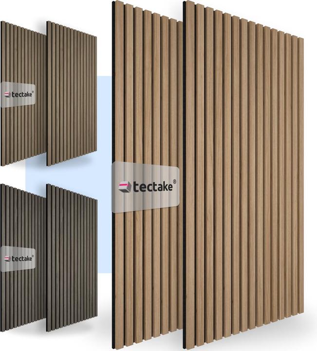 Immagine prodotto tectake Set di 2 pannelli acustici Sonic Wall effetto legno (2 pz.)
