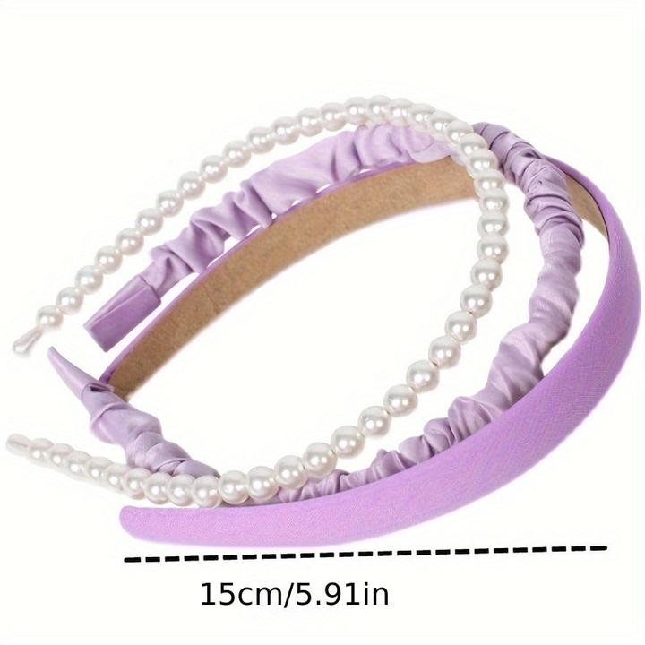 Image du produit Activity Board 3pcs gemischten Stil Haarband frisch neu, Perle Stirnband