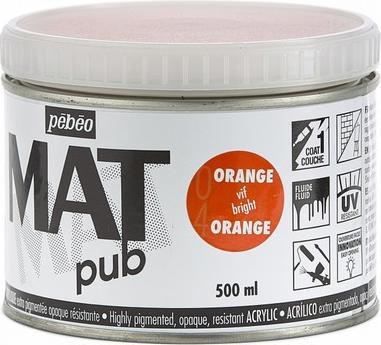 Immagine prodotto Pebeo Acrylic Mat Pub (Arancione brillante, 500 ml)