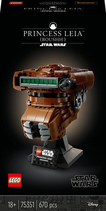 Actual product image LEGO Princess Leia Helmet (75351, LEGO Star Wars)