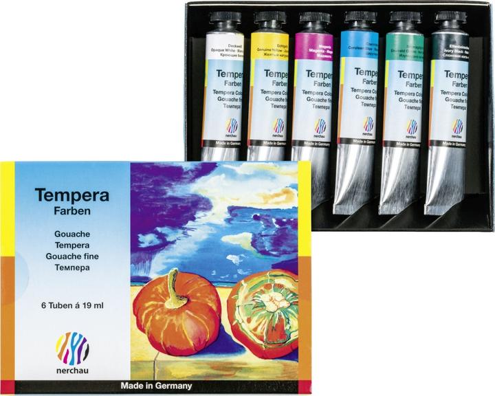 Produktbild Nerchau LUKAS STUDIO GOAUCHE - Künstler-Gouache in Premium-Qualität - Starter-Set T6 mit 6 x 20 ml A (Mehrfarbig, 114 ml)
