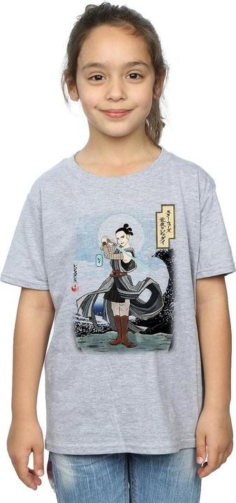 Produktbild Star Wars The Last Jedi Japanese Rey TShirt Mädchen (140, 146)