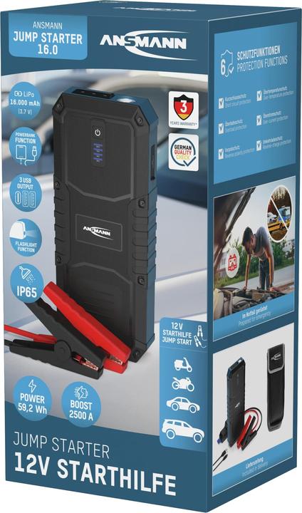 Actual product image Ansmann Jump Starter 16.0 (2500 A, 16000 mAh)