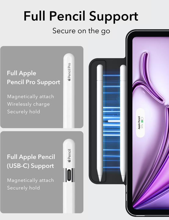 Actual product image ESR Rebound Magnetic Case (iPad Air 13 2024 (M2), iPad Pro 12.9 2020 (4. Gen), iPad Pro 12.9 2022 (6th Gen), iPad Pro 12.9 2021 (5th Gen))