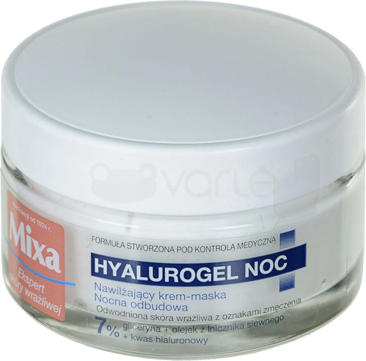 Actual product image Mixa Hyalurogel Night Moisturizing Night Cream-Mask 50ml (50 ml)
