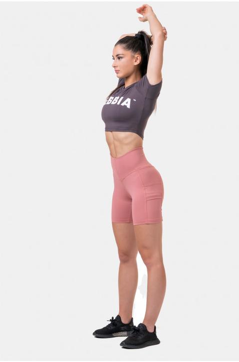 Produktbild Nebbia Short Sleeve Sporty Crop Top 584 marron (M)