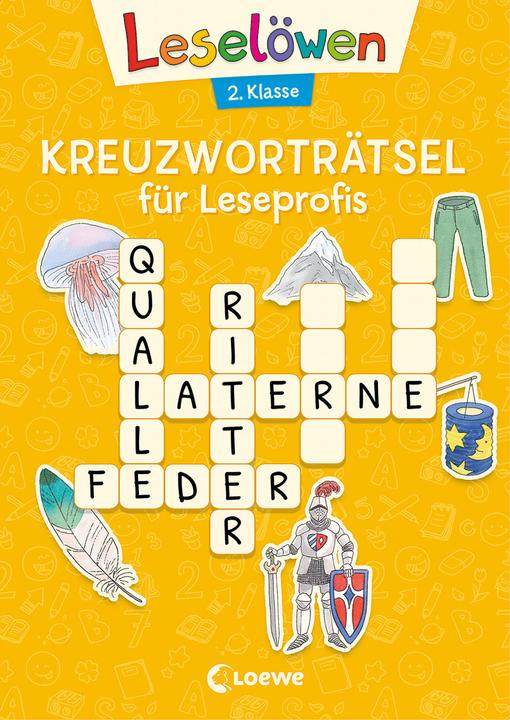 Immagine prodotto Leselöwen Kreuzworträtsel für Leseprofis - 2. Klasse (Sonnengelb) (Tedesco, Katrin Merle, Apprendimento e puzzle Loewe, 2022)