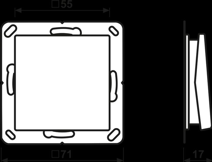 Actual product image JUNG Radio wall transmitter