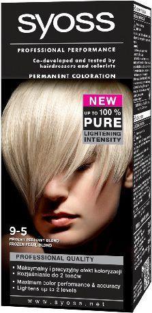 Syoss Classic Permanent Coloration Long Lasting Hair Dye 9-5 Frosty Pearl For blonde hair