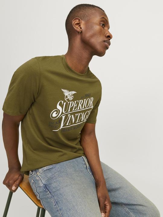 Actual product image Jack & Jones Printed round neck T-shirt T-shirt (M)