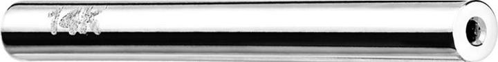 Image du produit Star Piercing Threadless barre de barbell en or blanc 14k (sans laiton, Or 14k)