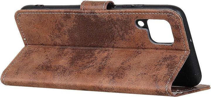 Produktbild Cover-Discount Galaxy A12 - Vintage Etui Wildleder Optik braun (Samsung Galaxy A12)