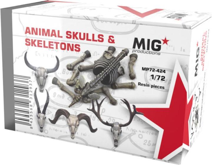 Image du produit AK Interactive CRÂNES D'ANIMAUX & SQUELETTES 1:72