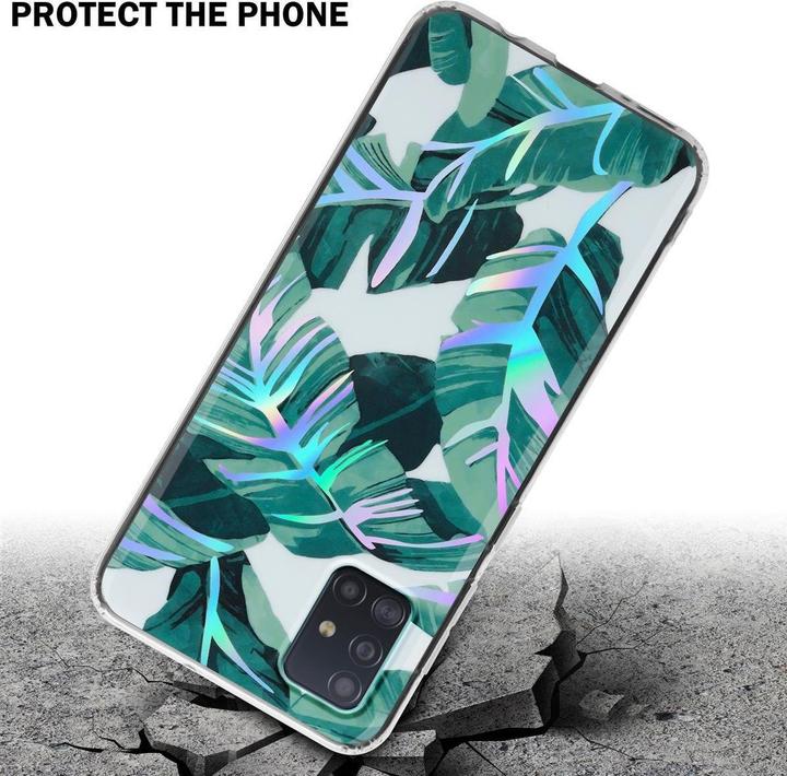 Actual product image Cadorabo IMD TPU Colorful Flowers & Leaves Cover (Samsung Galaxy M40s)