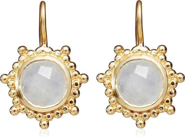 Immagine prodotto Leyda Orecchini Stella (Pietra, Argento 925, placcato oro 750 / oro 18 K)