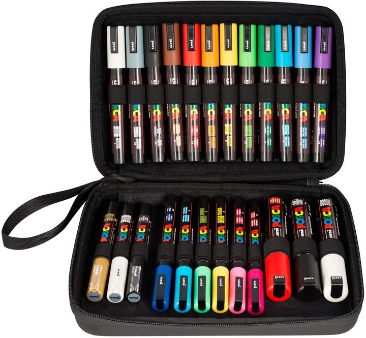 Posca Filzstift Set (Mehrfarbig, 24 x)