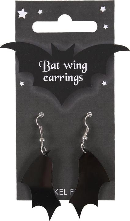 Actual product image Something Different Bat Wings Dangle Earrings (100% synthetic material)