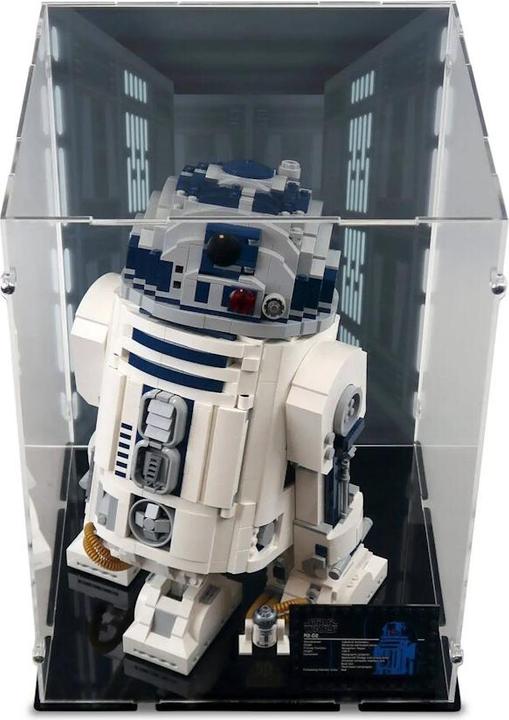Actual product image iDisplayit Acrylic display for LEGO® 75308 Star Wars R2-D2 (With black base)