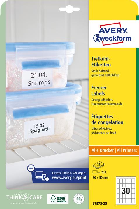 Produktbild Avery Tiefkühl-Etiketten