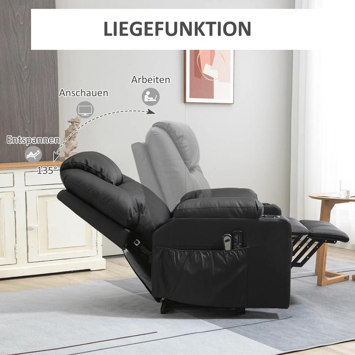 Image du produit Homcom Massagesessel mit Liegefunktion