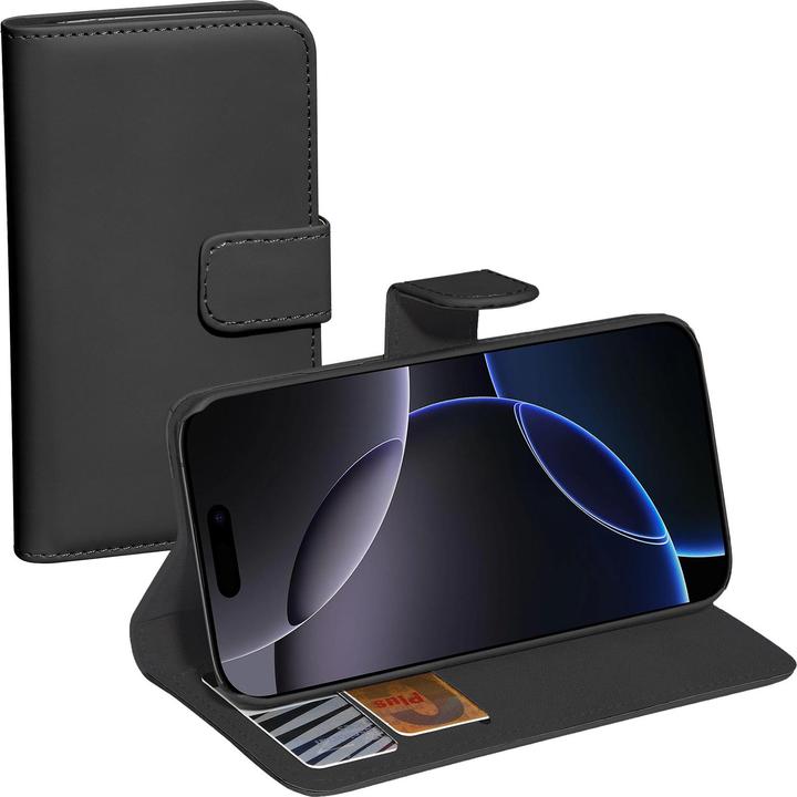 Produktbild Pedea Book Cover Classic für Apple iPhone 16 Pro -black (Apple iPhone 16 Pro)