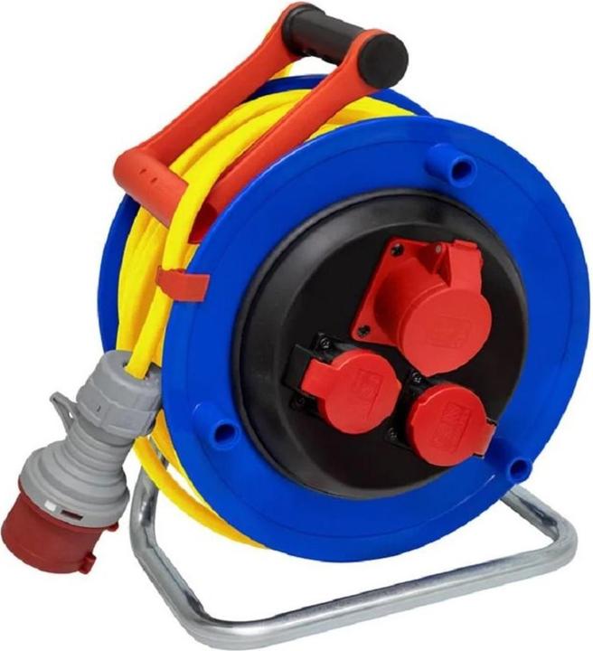 Brennenstuhl Cable drum Garant ST 290 CEE IP44 33m AT-N07V3V3F5G1.5, yellow, plug CEE 5p 400V/16A with phase (33 m, 1.50 mm²)