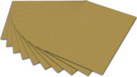 Actual product image Folia Photo cardboard 300g/m2 gold 50x70 cm, 1 sheet with EAN code (1 x)