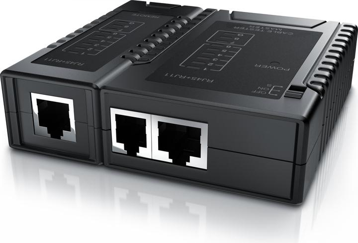 Produktbild CSL Netzwerk Kabeltester für RJ45 RJ11-Kabel - Patchkabel Leitungstester - LAN Network Cable Tester