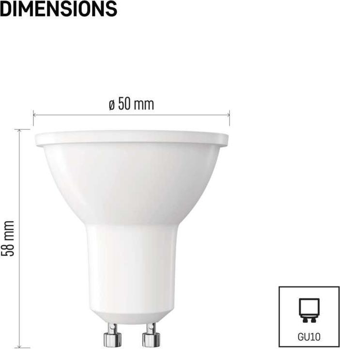Immagine prodotto Emos Classic (GU10, 7 W, 806 lm, 3 x, E)