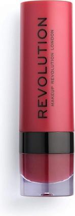 Actual product image Makeup Revolution Matte Lipstick 141 Red (141 Red)