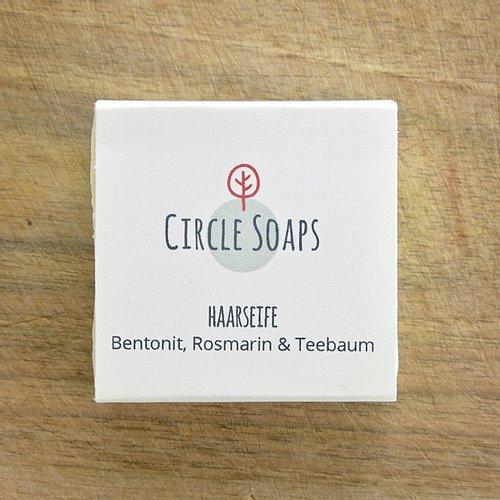 Image du produit Einfach Weniger Haarseife (festes Shampoo) von Circlesoaps, 60 g (Lavendel) (Shampoing solide)