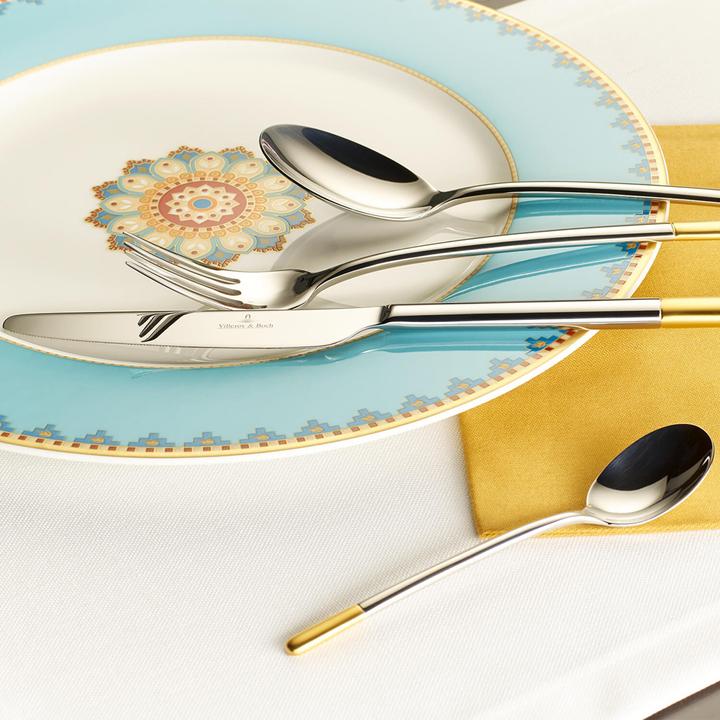 Actual product image Villeroy & Boch Cutlery set 24 pcs Ella partly gold plated (24 Piece, Cutlery set)