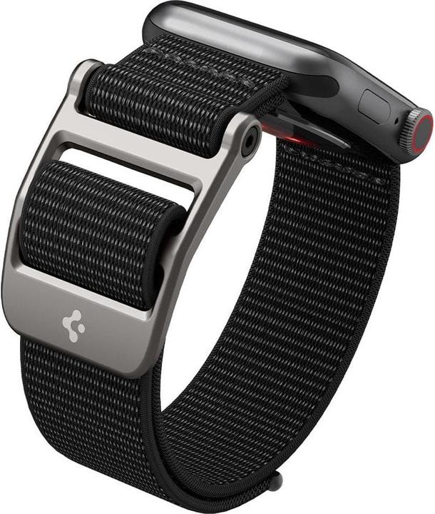 Productafbeelding Spigen Durapro Flex band voor Apple Watch 4 / 5 / 6 / 7 / SE (42 / 44 / 45 mm) zwart (42 mm, 44 mm, 45 mm, Nylon)